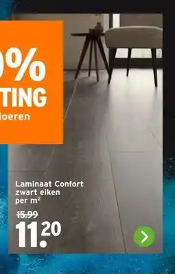 GAMMA Laminaat Confort zwart eiken aanbieding