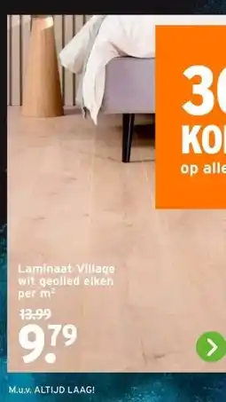 GAMMA Laminaat Village wit geolied eiken aanbieding