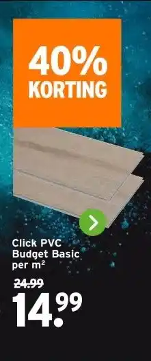 GAMMA Click PVC Budget Basic aanbieding