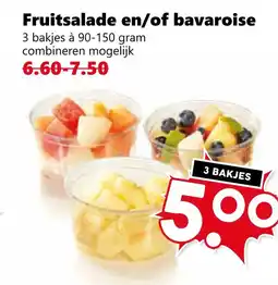 Coop Fruitsalade en/of bavaroise aanbieding