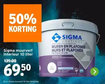 GAMMA Sigma muurverf interieur aanbieding