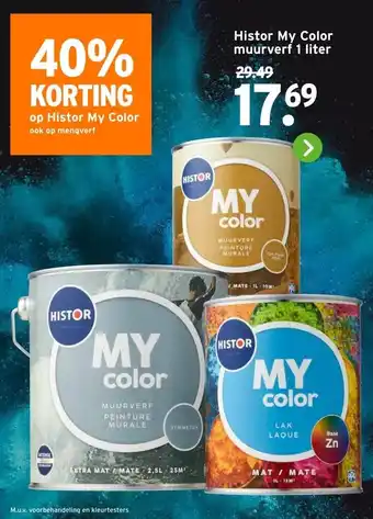 GAMMA Histor My Color muurverf aanbieding