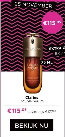 ICI Paris XL Clarins aanbieding