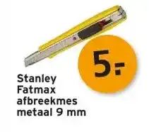 GAMMA Stanley Fatmax afbreekmes metaal aanbieding