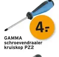 GAMMA GAMMA schroevendraaier kruiskop PZ2 aanbieding