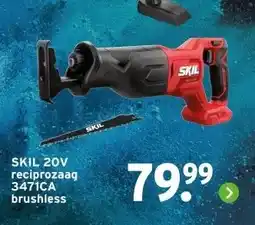 GAMMA SKIL 20V reciprozaag 3471CA brushless aanbieding