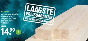 GAMMA Vuren geschaafd aanbieding