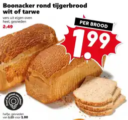 Coop Boonacker rond tijgerbrood wit of tarwe aanbieding
