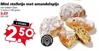 Coop Mini stolletje met amandelspijs aanbieding
