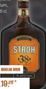 Gall & Gall Stroh Rum 38% 70CL aanbieding
