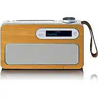 Bol.com Lenco PDR-040EF - Draagbare DAB+/FM Radio met oplaadbare batterij en Bluetooth - Bamboe aanbieding