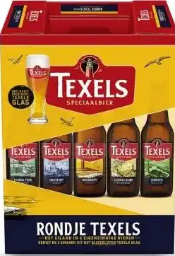 Gall & Gall Rondje Texels Cadeaupakket met Glas 5X30CL aanbieding