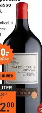 Gall & Gall Cantina di Verona Valpolicella Ripasso 300CL aanbieding