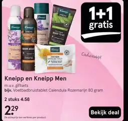 Etos Kneipp en Kneipp Men aanbieding