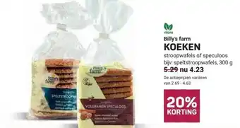 Ekoplaza Billy's farm KOEKEN aanbieding