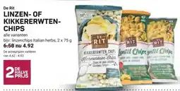 Ekoplaza De Rit LINZEN-OF KIKKERERWTEN-CHIPS aanbieding