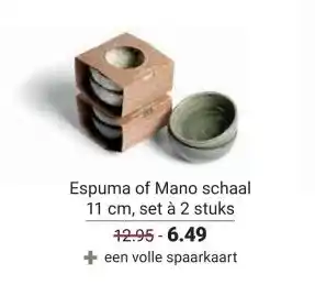 Ekoplaza Espuma of Mano aanbieding