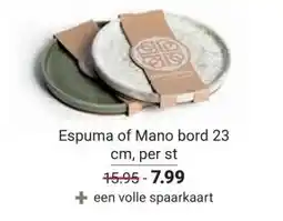 Ekoplaza Espuma of Mano bord aanbieding