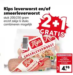 Coop Kips leverworst en/of smeerleverworst aanbieding