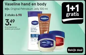 Etos Vaseline hand en body aanbieding