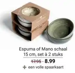 Ekoplaza Espuma of Mano aanbieding
