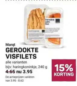 Ekoplaza Marqt GEROOKTE VISFILETS aanbieding