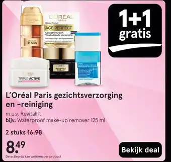 Etos L'Oréal Paris gezichtsverzorging en -reiniging aanbieding