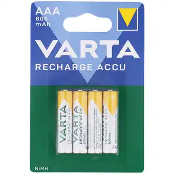 Action Varta oplaadbare batterijen AAA aanbieding