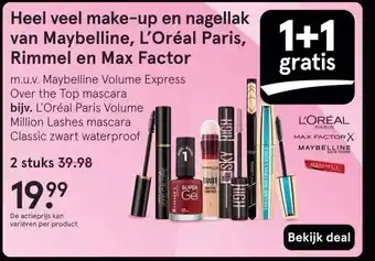 Etos Heel veel make-up en nagellak van Maybelline, L'Oréal Paris, Rimmel en Max Factor aanbieding