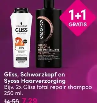DA Gliss, Schwarzkopf en Syoss Haarverzorging aanbieding