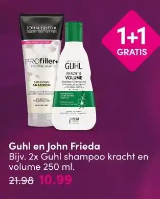 DA Guhl en John Frieda aanbieding