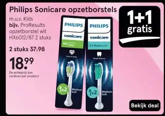 Etos Philips Sonicare opzetborstels aanbieding