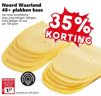 Coop Noord Waarland 48+ plakken kaas aanbieding