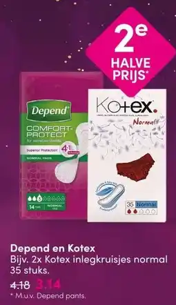DA Depend en Kotex aanbieding