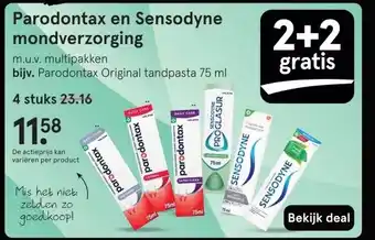 Etos Parodontax en Sensodyne mondverzorging aanbieding