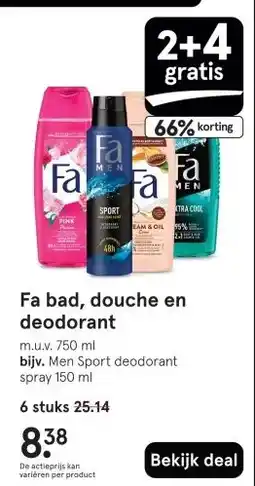 Etos Fa bad, douche en deodorant aanbieding