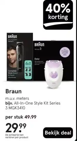 Etos Braun aanbieding