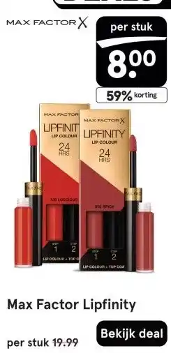 Etos MAX FACTOR X aanbieding