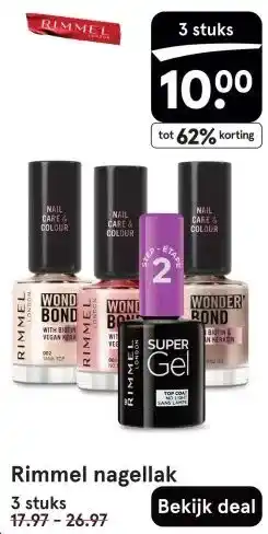 Etos Rimmel nagellak aanbieding