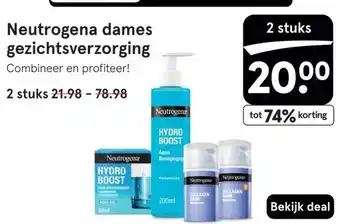 Etos Neutrogena dames gezichtsverzorging aanbieding