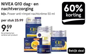 Etos NIVEA Q10 dag- en nachtverzorging aanbieding