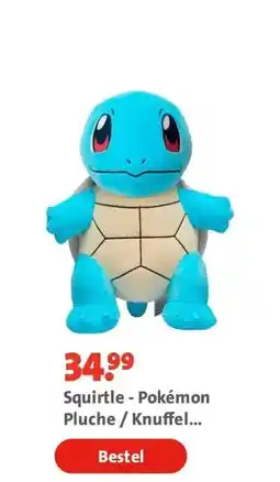 Bruna Squirtle - Pokémon Pluche / Knuffel 30CM aanbieding