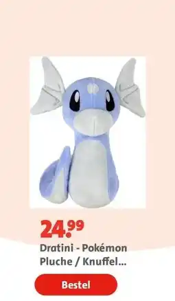 Bruna Dratini - Pokémon Pluche / Knuffel 20CM aanbieding