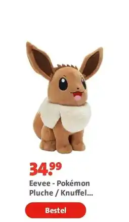 Bruna Eevee - Pokémon Pluche / Knuffel 30CM aanbieding