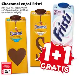 Coop Chocomel en/of Fristi aanbieding