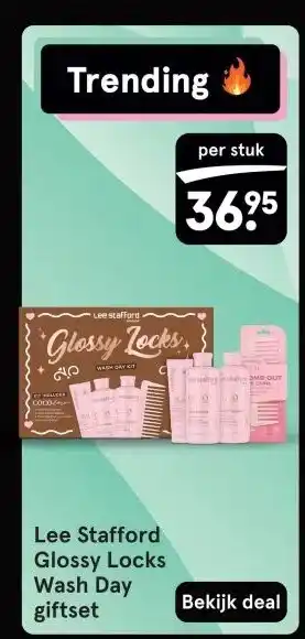 Etos Lee Stafford Glossy Locks Wash Day giftset aanbieding