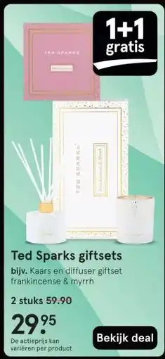 Etos Ted Sparks giftsets aanbieding