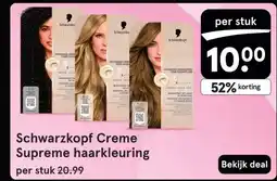 Etos Schwarzkopf Creme Supreme haarkleuring aanbieding