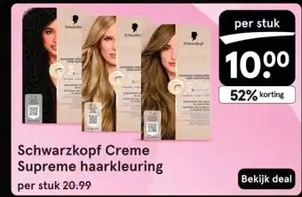 Etos Schwarzkopf Creme Supreme haarkleuring aanbieding