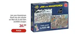 Bruna Jan van Haasteren Geef ons de ruimte en Net als in de Film 2x1000 stukjes aanbieding